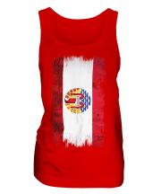 French Polynesia Grunge Flag Ladies Vest