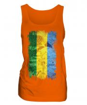 Gabon Grunge Flag Ladies Vest