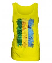 Gabon Grunge Flag Ladies Vest
