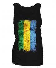 Gabon Grunge Flag Ladies Vest