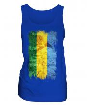 Gabon Grunge Flag Ladies Vest