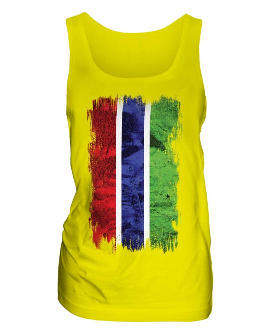 Gambia Grunge Flag Ladies Vest