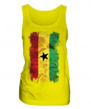 Ghana Grunge Flag Ladies Vest