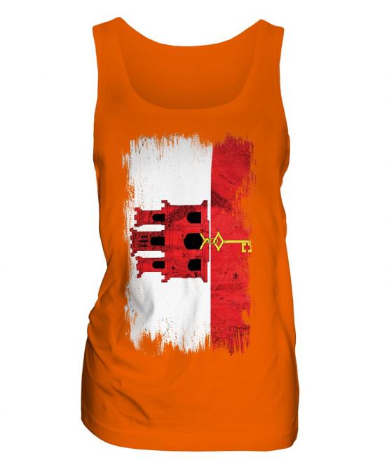 Gibraltar Grunge Flag Ladies Vest