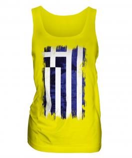 Greece Grunge Flag Ladies Vest