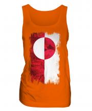Greenland Grunge Flag Ladies Vest