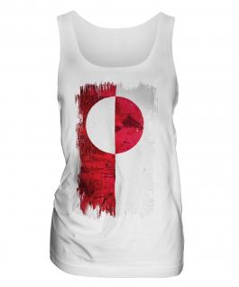 Greenland Grunge Flag Ladies Vest