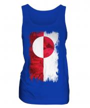 Greenland Grunge Flag Ladies Vest