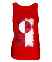 Greenland Grunge Flag Ladies Vest