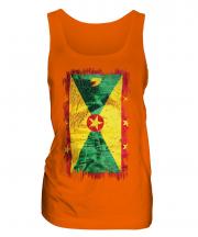 Grenada Grunge Flag Ladies Vest