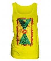 Grenada Grunge Flag Ladies Vest
