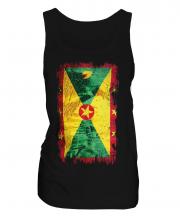 Grenada Grunge Flag Ladies Vest