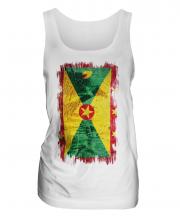 Grenada Grunge Flag Ladies Vest