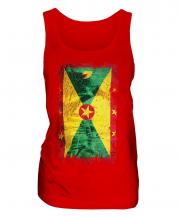 Grenada Grunge Flag Ladies Vest