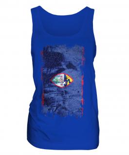 Guam Grunge Flag Ladies Vest