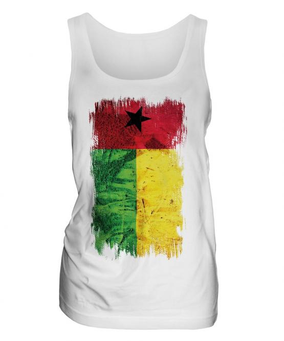 Guinea Bissau Grunge Flag Ladies Vest