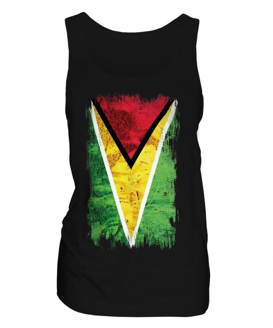 Guyana Grunge Flag Ladies Vest