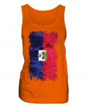 Haiti Grunge Flag Ladies Vest