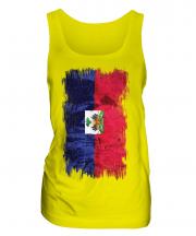 Haiti Grunge Flag Ladies Vest