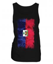Haiti Grunge Flag Ladies Vest