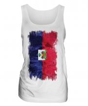 Haiti Grunge Flag Ladies Vest