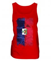 Haiti Grunge Flag Ladies Vest
