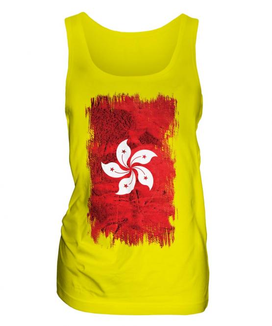 Hong Kong Grunge Flag Ladies Vest