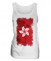 Hong Kong Grunge Flag Ladies Vest