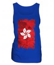 Hong Kong Grunge Flag Ladies Vest