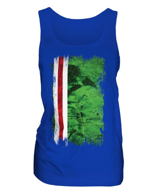Ichkeria Grunge Flag Ladies Vest