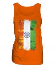 India Grunge Flag Ladies Vest