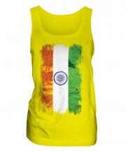 India Grunge Flag Ladies Vest