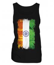 India Grunge Flag Ladies Vest