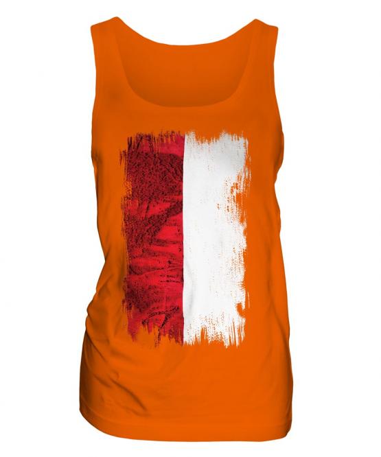 Indonesia Grunge Flag Ladies Vest