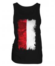 Indonesia Grunge Flag Ladies Vest