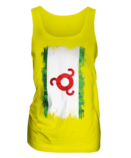Ingushetia Grunge Flag Ladies Vest