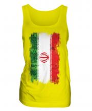 Iran Grunge Flag Ladies Vest