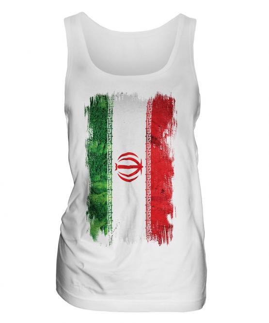 Iran Grunge Flag Ladies Vest