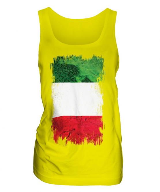 Italy Grunge Flag Ladies Vest