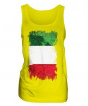 Italy Grunge Flag Ladies Vest