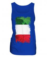 Italy Grunge Flag Ladies Vest