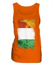 Ivory Coast Grunge Flag Ladies Vest