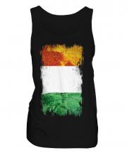 Ivory Coast Grunge Flag Ladies Vest