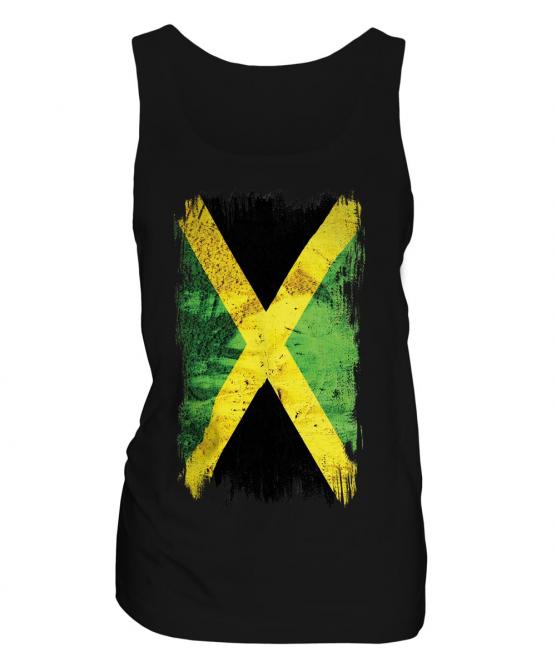 Jamaica Grunge Flag Ladies Vest