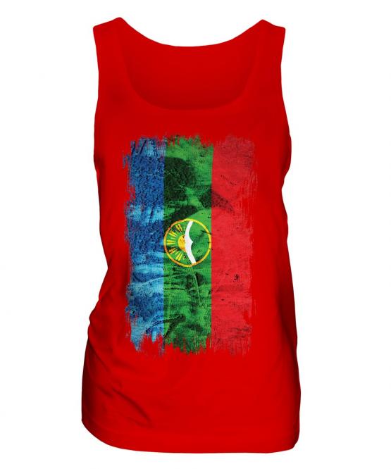 Karachay-Cherkessia Grunge Flag Ladies Vest