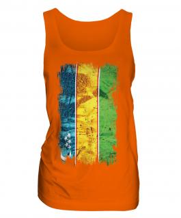 Karakalpakstan Grunge Flag Ladies Vest