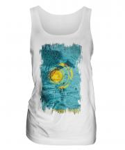Kazakhstan Grunge Flag Ladies Vest