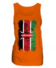 Kenya Grunge Flag Ladies Vest