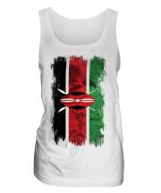 Kenya Grunge Flag Ladies Vest