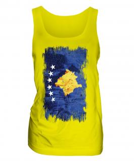 Kosovo Grunge Flag Ladies Vest